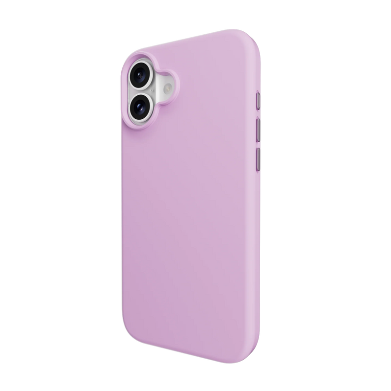 Durable and stylish lavender Mageasy Vibrant M protective cover for your 2024 iPhone 16, providing shock absorption with a calming aesthetic
