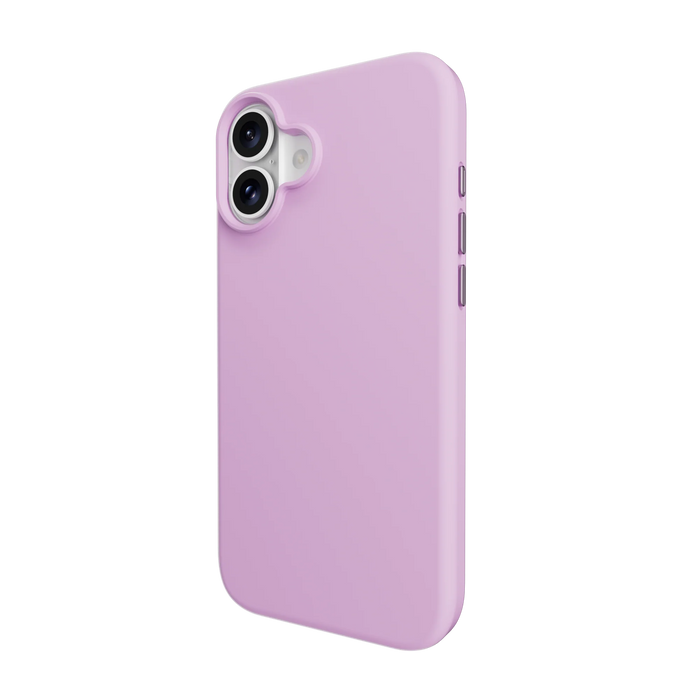 Durable and stylish lavender Mageasy Vibrant M protective cover for your 2024 iPhone 16, providing shock absorption with a calming aesthetic
