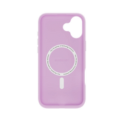 Durable and stylish lavender Mageasy Vibrant M protective cover for your 2024 iPhone 16, providing shock absorption with a calming aesthetic