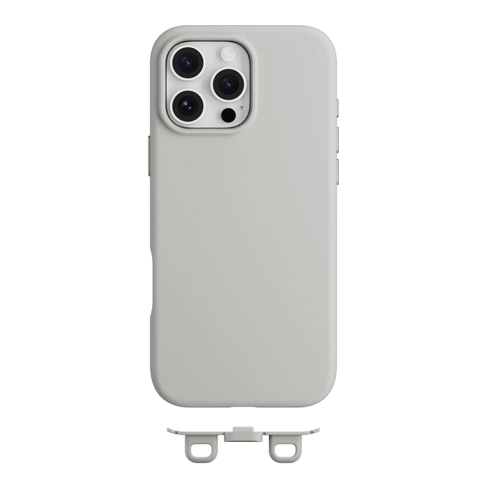 Titanium Mageasy Vibrant M shockproof case for iPhone 16 Pro (2024) available at SpotnGrab Lebanon, showcasing its metallic finish.