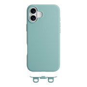 Aqua Mageasy Vibrant M shockproof case for iPhone 16 (2024) available at SpotnGrab Lebanon, showcasing its vibrant blue color