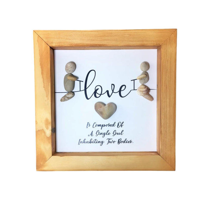 Handmade Pebble Art "Love"