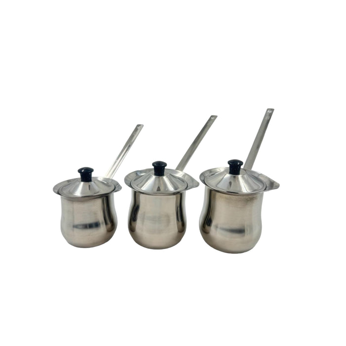 Stainless Steel Coffee Pot Set 3 Pcs