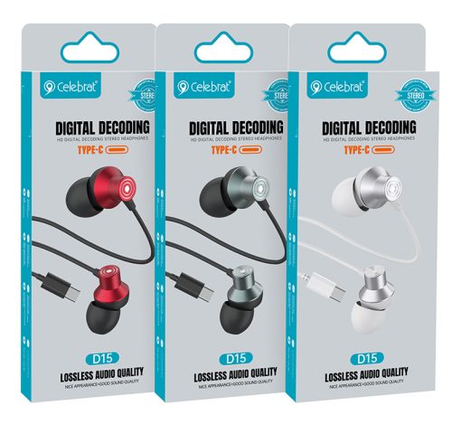 Celebrat Earphones D15 USB-C