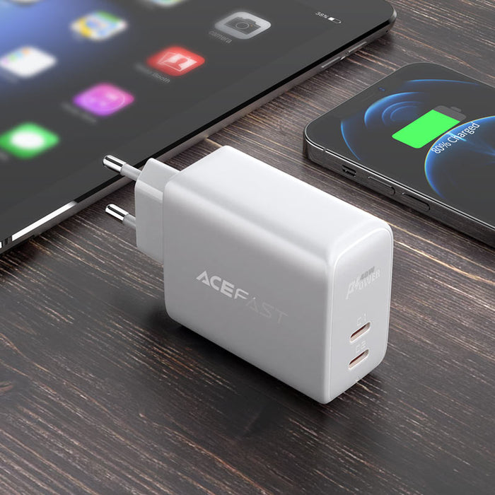 شاحن حائط AceFast شحن سريع A9 PD40W (2xUSB-C)