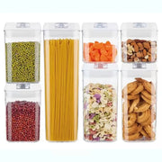 air tight food storage white set of 7