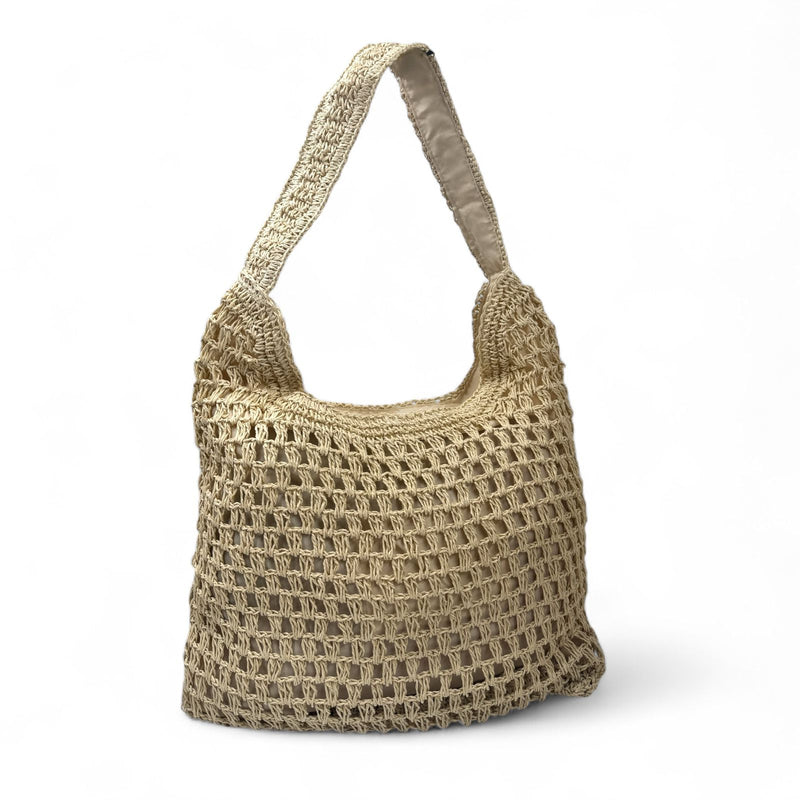 Crochet style tote bag with zipper – limited quantity SpotNGrab Lebanon