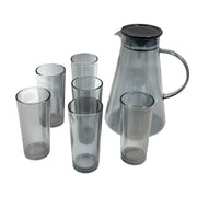7-Pcs Glass Pitcher Set with 6 Tumblers & Lid – view 1 | SpotNGrab Lebanon