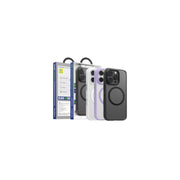 Skin-friendly magnetic phone case with orange ring – anti-slip and stain-resistant design iphone 16 pro 6.3