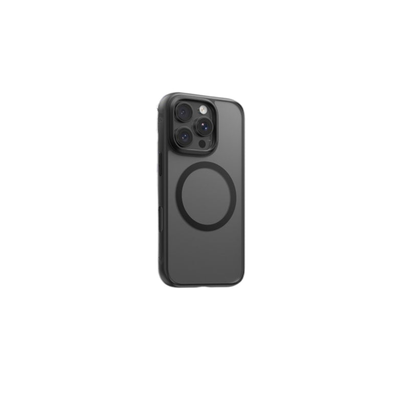 Skin-friendly magnetic phone case with orange ring – anti-slip and stain-resistant design iphone 16 pro 6.3 balck 