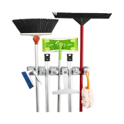 Wall mounted broom and mop holder in Lebanon – 5 slots and 6 hooks home organizer on Spotngrab