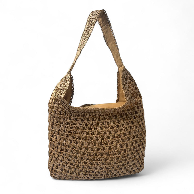 Crochet style tote bag with zipper – limited quantity SpotNGrab Lebanon