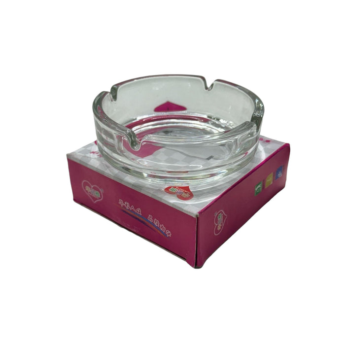 Ashtray Round Crystal clear