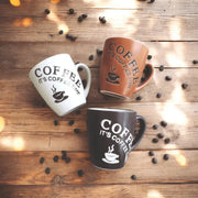 Charming 3-piece drinkware set for coffee lovers and home kitchens.