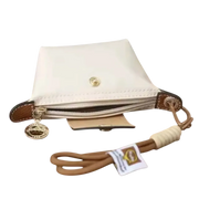 Small nylon coin purse with leather flap and snap button - Parisian inspired design - Spotngrab Lebanon accessories.