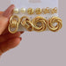 11 pcs gold charm earrings set – SpotNGrab Lebanon