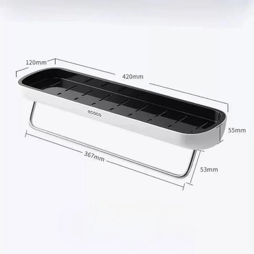 ecoco bathroom shelf color black availbale at spotngrab lebanon