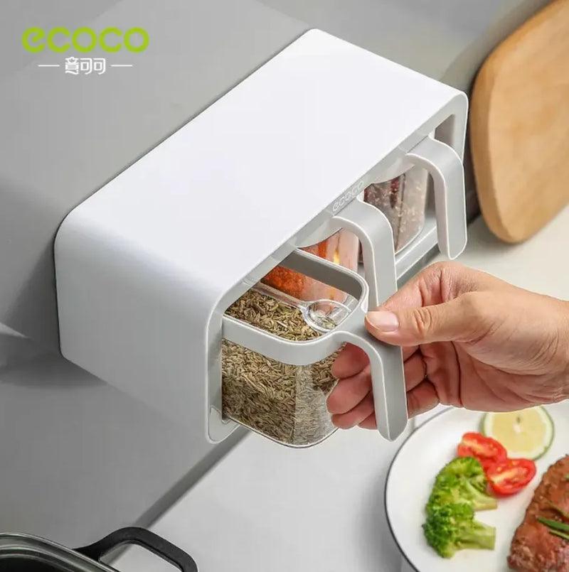 ecoco wall mounted spice rack grey availbale at spotngrab lebanon 