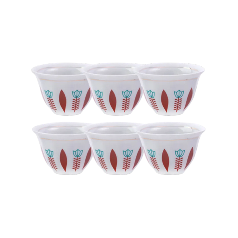 Set of traditional Lebanese Finjen Shaffeh ceramic coffee cups at spotngrab lebanon