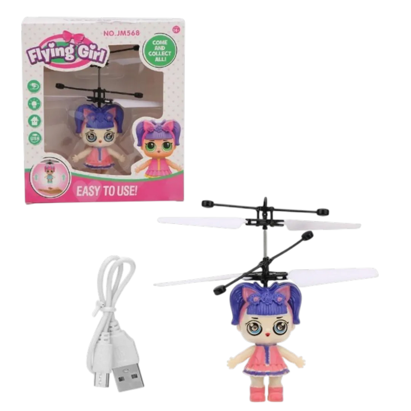 The Flying Girl JM568 interactive induction toy in Lebanon – hand-controlled flying doll on Spotngrab.