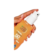 Garnier Ambre Solaire Sensitive Advanced Sun Spray SPF 50 150ml white bottle with a clear overcap on Spotngrab Lebanon.