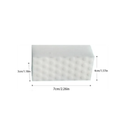 Magic sponge removing kids drawings and graffiti from wall