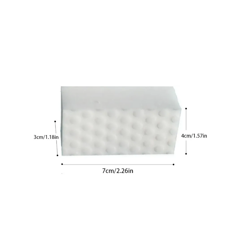 Magic sponge removing kids drawings and graffiti from wall