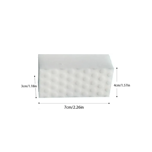 Magic sponge removing kids drawings and graffiti from wall