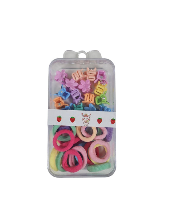 Hair Clips & Bands Box Multicolors Flower Design