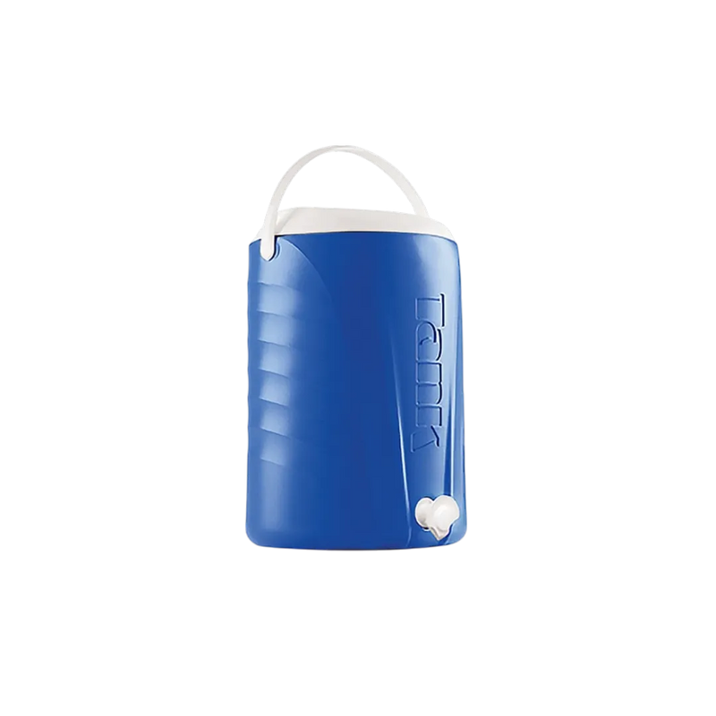20-litre insulated ice tank water cooler in vibrant blue with a leak-proof spigot tap on Spotngrab Lebanon.