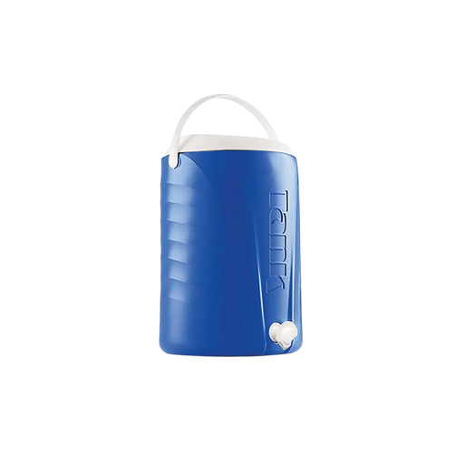 20-litre insulated ice tank water cooler in vibrant blue with a leak-proof spigot tap on Spotngrab Lebanon.