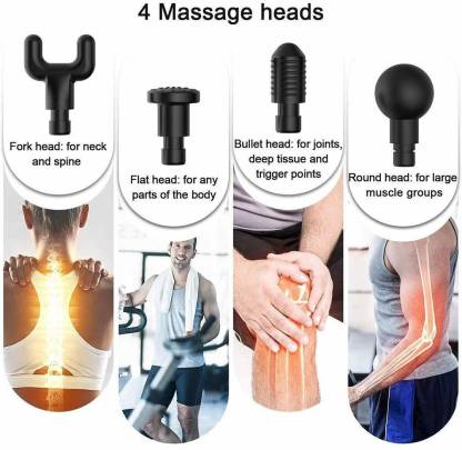 Vibration Muscle Relax Massage Gun With 4 Massage Heads