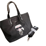 Women's black tote bag in Karl Lagerfeld style – SpotNGrab Lebanon