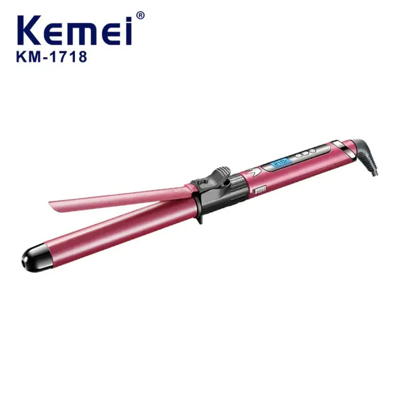 Kemei KM-1718 professional ceramic hair curler wand available at Spotngrab Lebanon