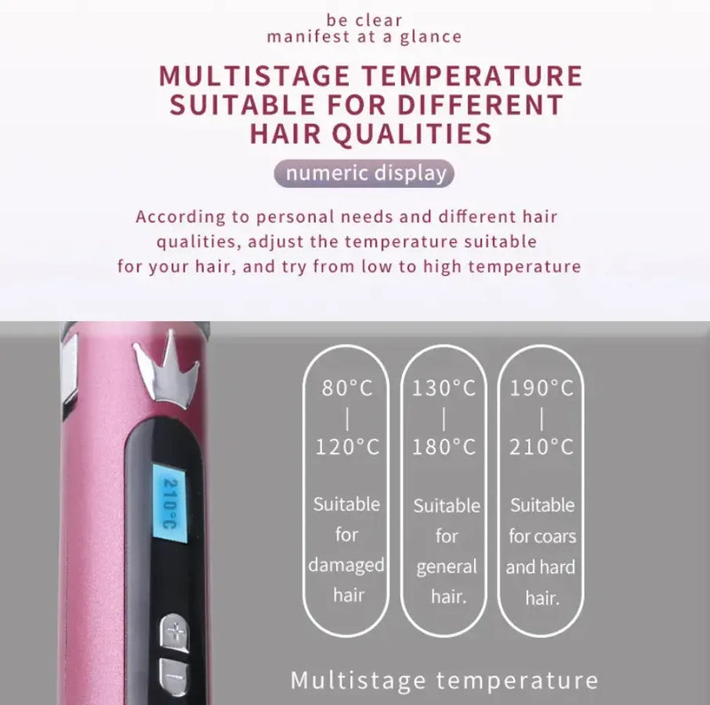 Kemei KM-1718 professional ceramic hair curler wand available at Spotngrab Lebanon