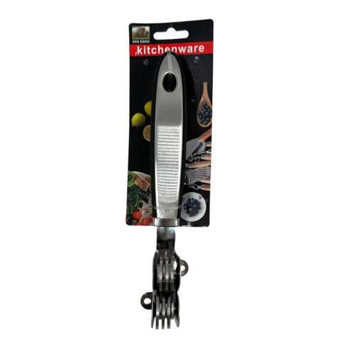 Manual pull-through knife sharpener with stainless steel wheel discs and ergonomic black plastic handle spotngrab beirut
