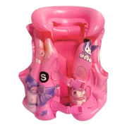 Pink inflatable children's swimming vest featuring My Melody and Kuromi character art on Spotngrab Lebanon.