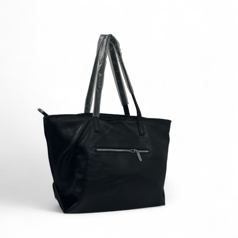 Black tote bag with matching pouch – MiuMiu-inspired set Lebanon