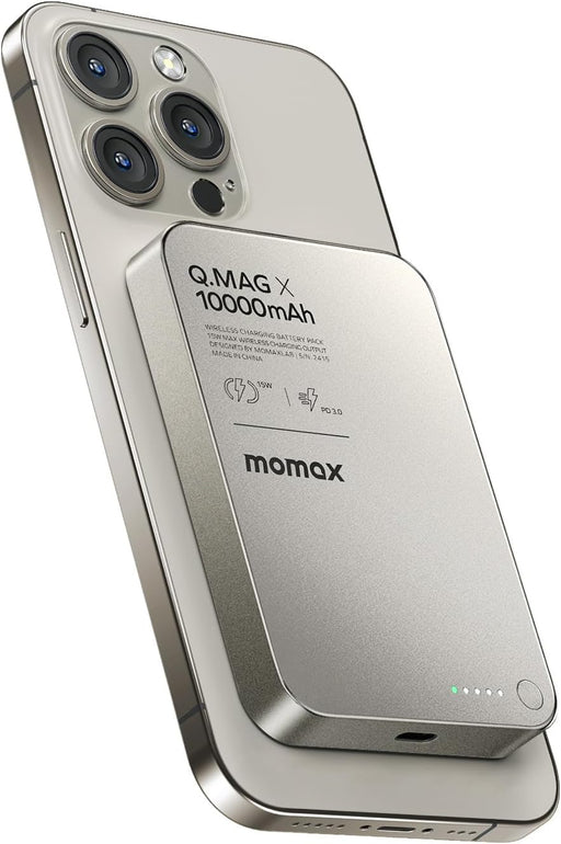 Momax Q.MAG X1 10000mAh Wireless Battery Pack in Gold – Fast Charging Power Bank for iPhone at SpotnGrab Lebanon