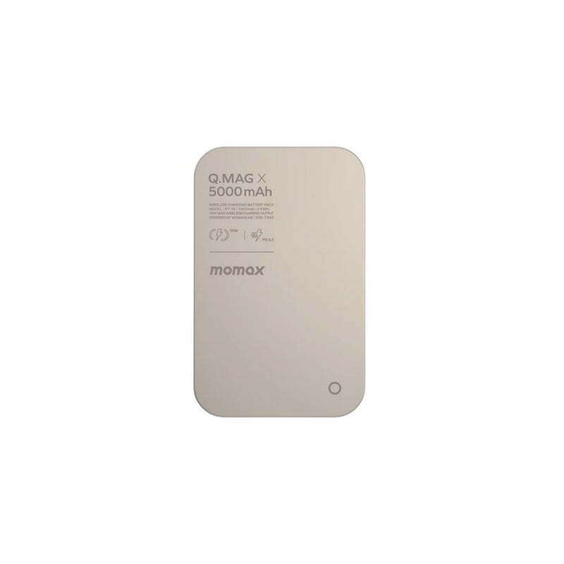 Momax Q.MAG X1 5000mAh Wireless Battery Pack in Gold – Fast Charging Power Bank for iPhone at SpotnGrab Lebanon