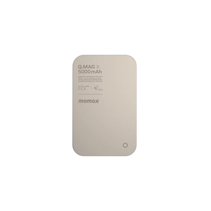 Momax Q.MAG X1 5000mAh Wireless Battery Pack in Gold – Fast Charging Power Bank for iPhone at SpotnGrab Lebanon