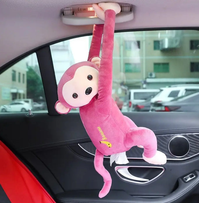 Monkey Tissue Box Car Hanger