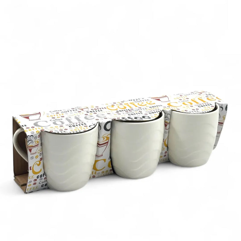 Affordable 3-piece ceramic mug set for daily use on Spotngrab Lebanon.