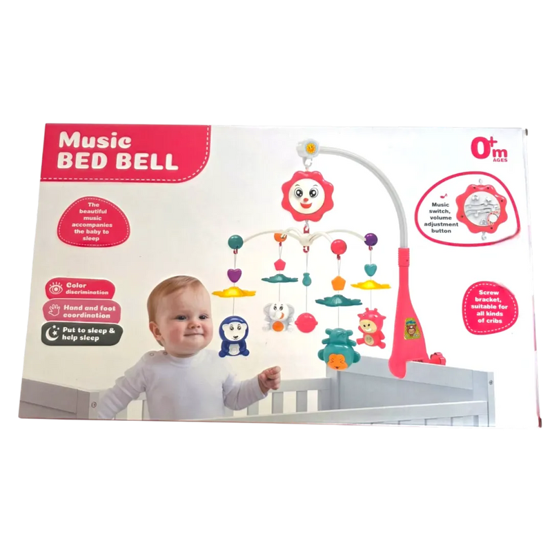 Baby musical crib mobile in Lebanon – 360 degree rotating star projector with hanging toys on Spotngrab