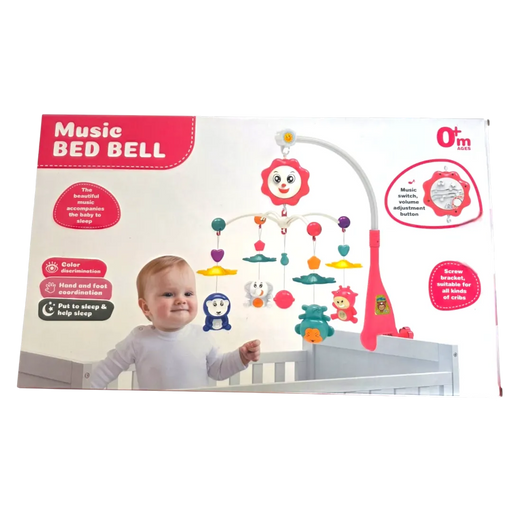 Baby musical crib mobile in Lebanon – 360 degree rotating star projector with hanging toys on Spotngrab