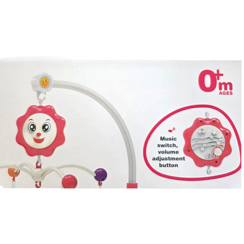 Baby musical crib mobile in Lebanon – 360 degree rotating star projector with hanging toys on Spotngrab