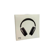 retail packaging boxes of P9 wireless over-ear headphones showing black, on Spotngrab Lebanon.