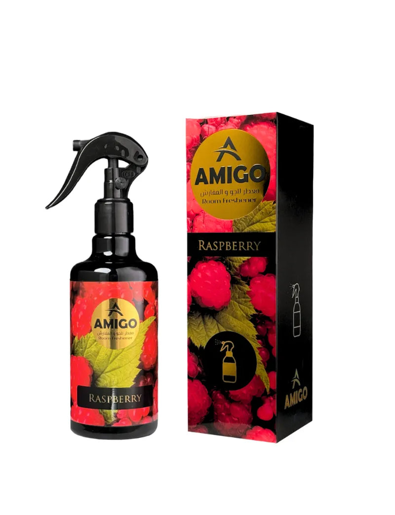 Amigo Room Freshener Raspberry 300ml spray bottle - SpotNGrab Lebanon