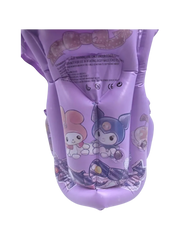 Purple inflatable children's swimming vest featuring Sanrio Kuromi character art on Spotngrab Lebanon.