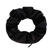 Velvet stash scrunchie with hidden zipper pocket for cash and keys - SpotNGrab Lebanon lifestyle accessory.